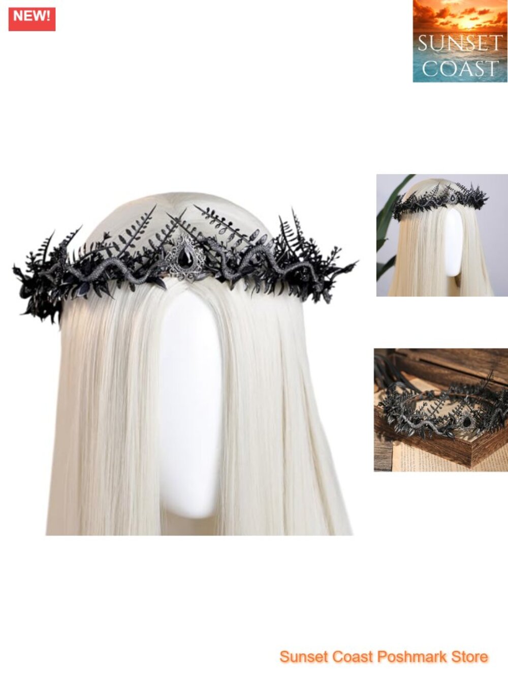 Medusa Queen Snake Crown Set Woodland Greek Goddess Headpiece Renaissance